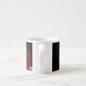 Abstract Art Rood Galaxy Espresso Kop (Achterkant)