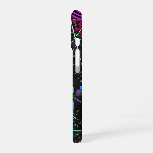 Abstract Art: Satellite  iPhone 16 Hoesje (Linkerkant)