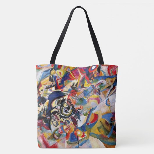 Abstract Art Shoulder Tas (Achterkant)