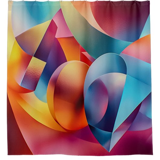 Abstract Art Shower-gordijn Douchegordijn (Voorkant)