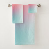 Abstract Art Sjabloon Rood Geel Blauw Groen Kleure Bad Handdoek (Insitu)