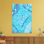 Abstract Art: Sparklers in the Sky Canvas Afdruk (Insitu (Woonkamer))