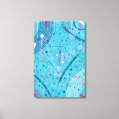 Abstract Art: Sparklers in the Sky Canvas Afdruk (Voorkant)