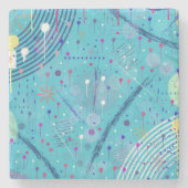 Abstract Art: Sparklers in the Sky Stenen Onderzetter (Voorkant)