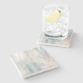 Abstract Art Stone Onderzetter (Zijkant)