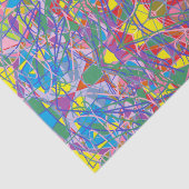 abstract art tranquil retro colors tissuepapier (Detail)