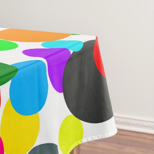 Abstract Art Turquoise Green Blue White Tafelkleed (Voorbeeld)