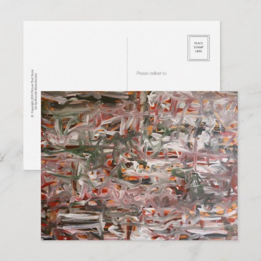 Abstract ART. van Marcelo Movschowitz Briefkaart (Voorkant / Achterkant)