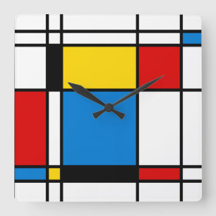 Abstract Art Wall Decor Clocks Vierkante Klok
