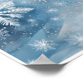 Abstract Art Wall Poster Winter Wonderland Kind (Hoek)