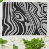 Abstract Art Waves Keukenhanddoek - Kies kleuren (Gevouwen)