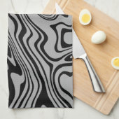 Abstract Art Waves Keukenhanddoek - Kies kleuren (Quarter Fold)