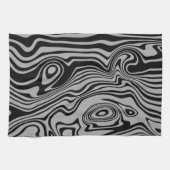 Abstract Art Waves Keukenhanddoek - Kies kleuren (Horizontaal)