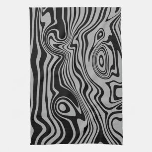Abstract Art Waves Keukenhanddoek - Kies kleuren