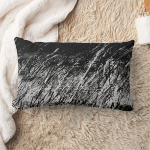 Abstract Art White Noise Zwart-wit Katoen Kussen