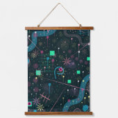 Abstract Art: Winter Skies Hangend Wandkleed (Voorkant)