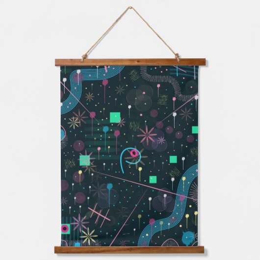 Abstract Art: Winter Skies Hangend Wandkleed (Voorkant)