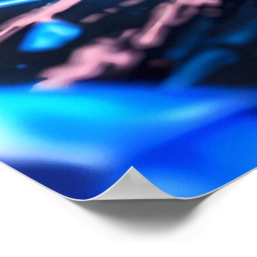 Abstract art with gemstones poster (Hoek)