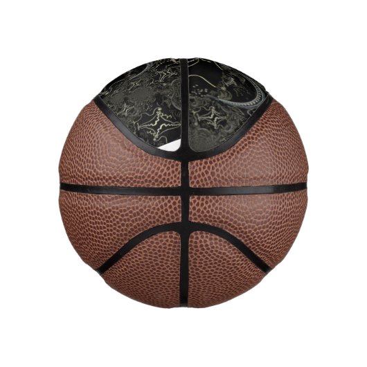 Abstract Art Zwart Basketbal (Rechts)