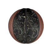 Abstract Art Zwart Basketbal (Verticaal)