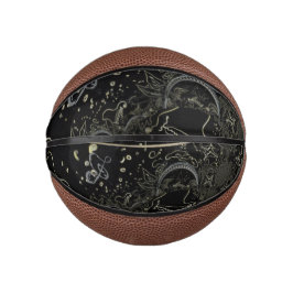 Abstract Art Zwart Basketbal