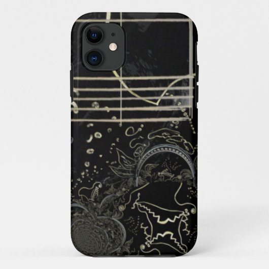 Abstract Art Zwart Case-Mate iPhone Case (Achterkant)