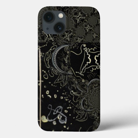 Abstract Art Zwart Case-Mate iPhone Case (Achterkant)