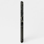 Abstract Art Zwart iPhone Hoesje (Linkerkant)