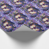 Abstract artikel 115- en vlinderopbergpapier cadeaupapier (Hoek)