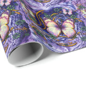 Abstract artikel 115- en vlinderopbergpapier cadeaupapier (Rol Hoek)