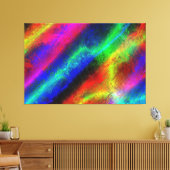 Abstract artikel 136 Gewikkeld Canvas Afdruk (Insitu (Woonkamer))