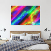 Abstract artikel 136 Gewikkeld Canvas Afdruk (Insitu (Slaapkamer))