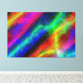 Abstract artikel 136 Gewikkeld Canvas Afdruk (Insitu (Houten vloer))