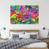 Abstract artikel 141 canvas afdruk (Insitu (Slaapkamer))