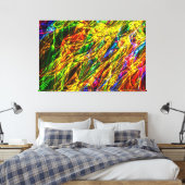Abstract artikel 143 canvas afdruk (Insitu (Slaapkamer))