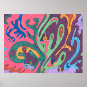 abstract artikel 24x18 poster