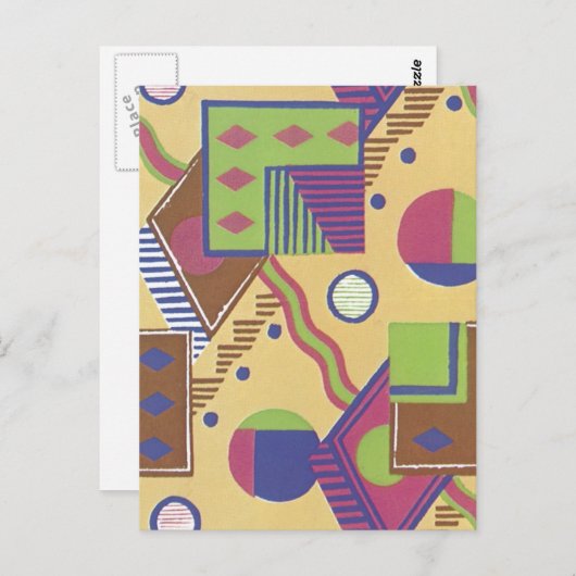 Abstract artikel deco (78) briefkaart (Voorkant / Achterkant)