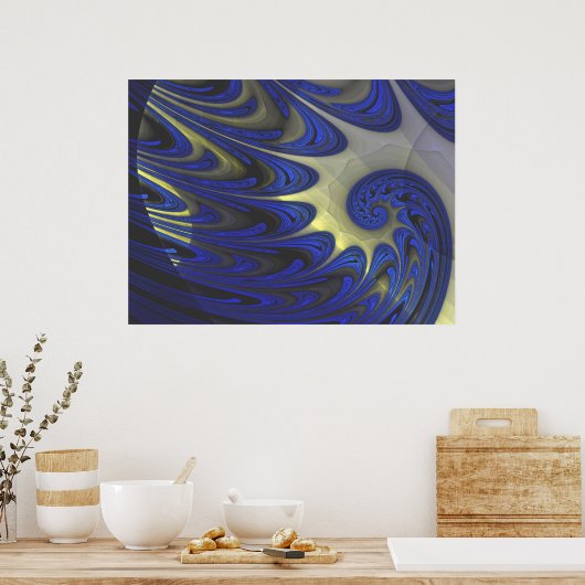 Abstract artikel Fleur 2 Poster (Keuken)