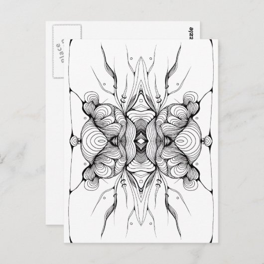 Abstract artikel VIII Briefkaart (Voorkant / Achterkant)