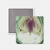 Abstract Artisjok profiel Magneet (Voorkant / Achterkant)