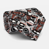 Abstract Artistic Boho Whimsical Geometric Pattern Stropdas (Opgerold)