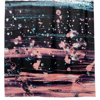 Abstract artistic dark grey and pink background wi douchegordijn