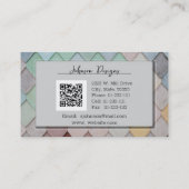 Abstract Artistic Tiled Visitekaartje (Achterkant)