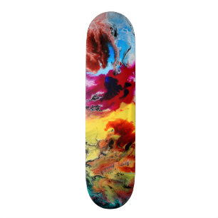 Abstract Artistiek Kleurrijk Persoonlijk Skateboard