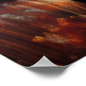 Abstract artistiek landschap berkenbomen poster (Hoek)