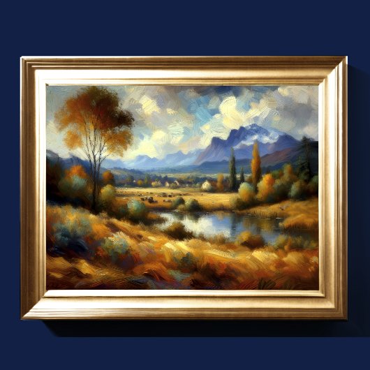 Abstract artistiek landschap II Poster