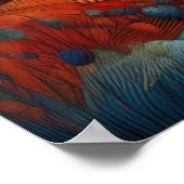 Abstract artistiek landschap poster (Hoek)