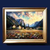 Abstract artistiek landschap VII Poster