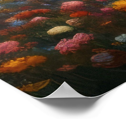 Abstract artistiek landschap VII Poster (Hoek)