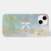 Abstract artistiek modern Glam Chic Glittery Paste Case-Mate iPhone Case (Achterkant (horizontaal))